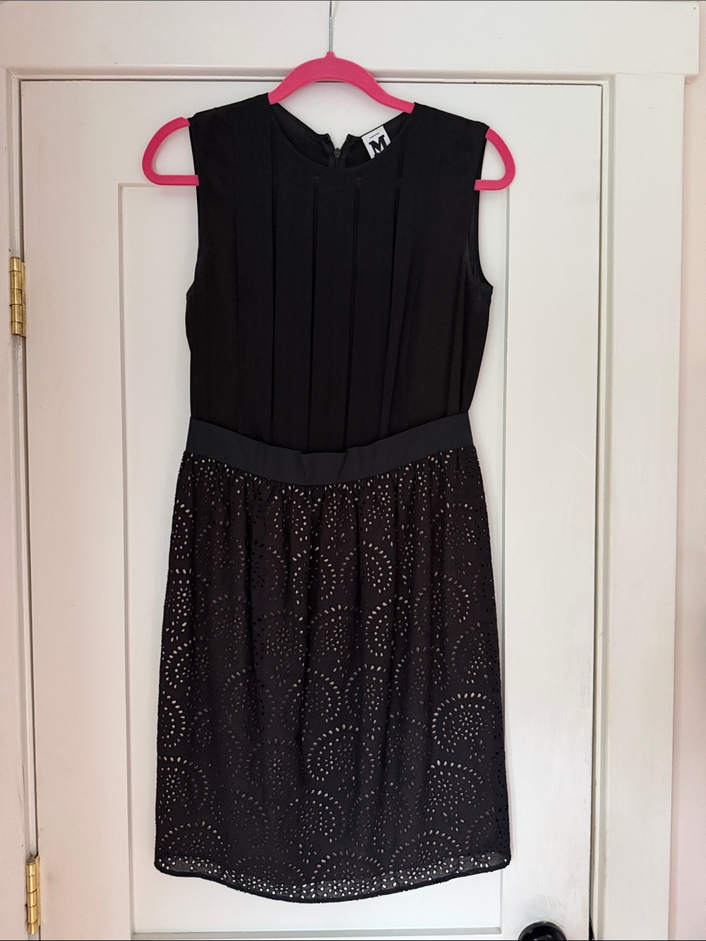 MISSONI Black Sleeveless Pleated Waist Dress